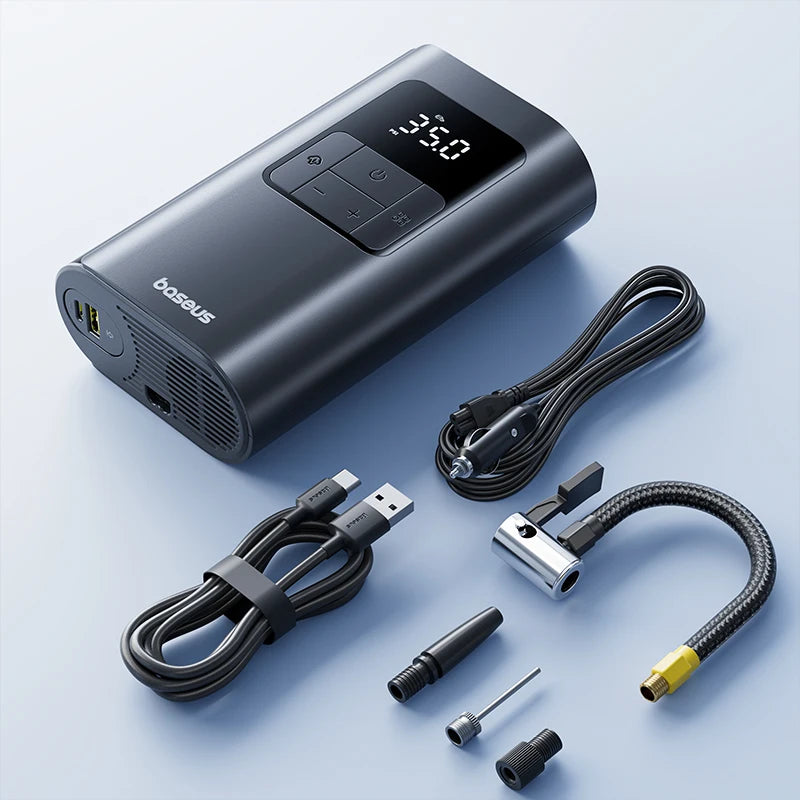 Wired And Wireless Car Air Pump 2in1 Portable Inflator - Smarsty