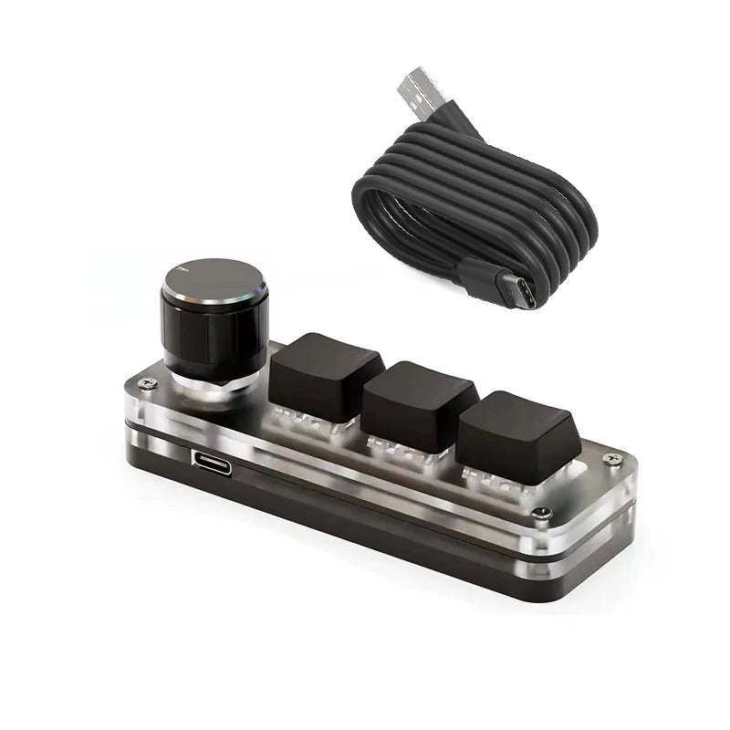 RGB Macropad Keyboard With Hot Swap 3 Keys And Knob