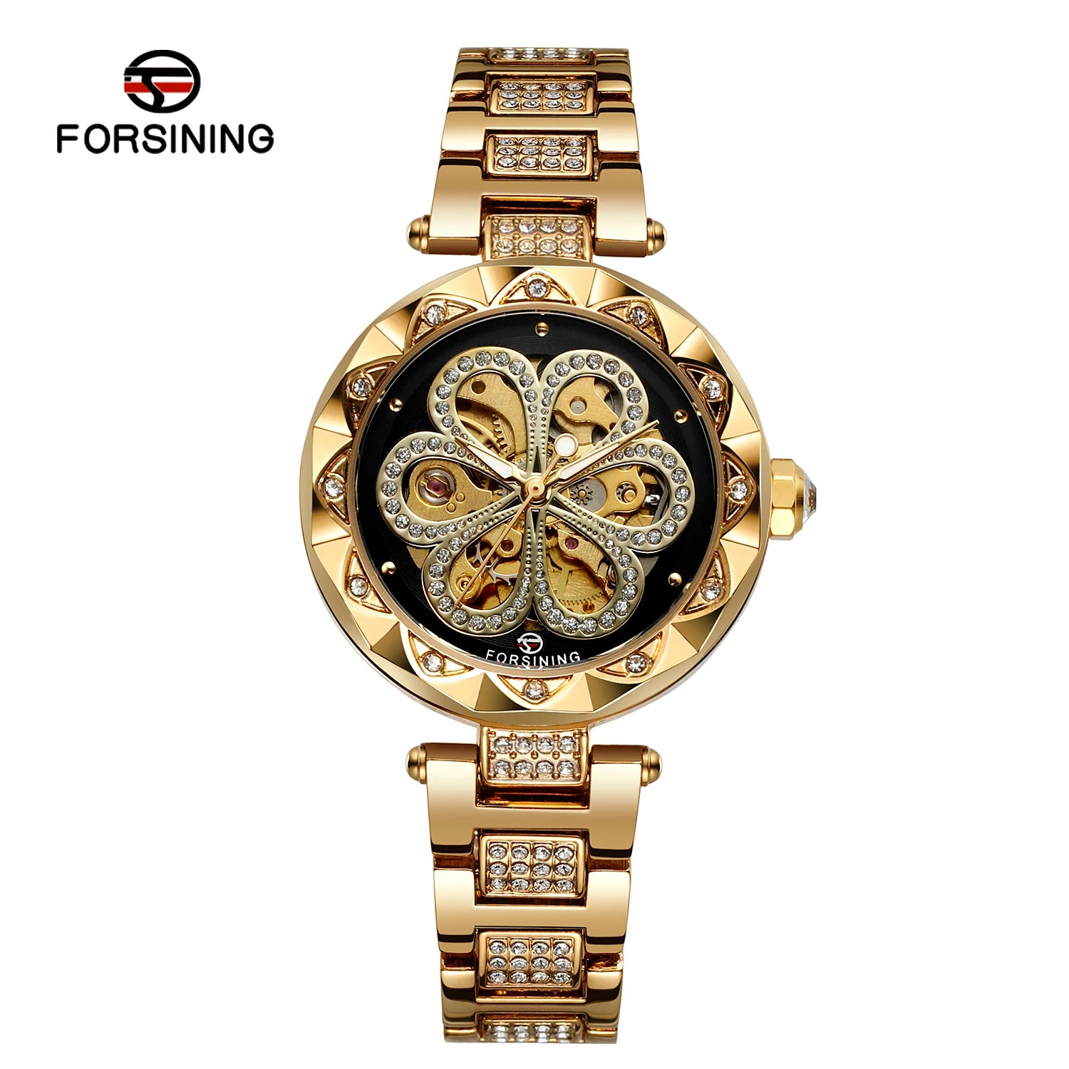 Forsining Women's Skeleton Watch with Luminous Hands - Smarsty