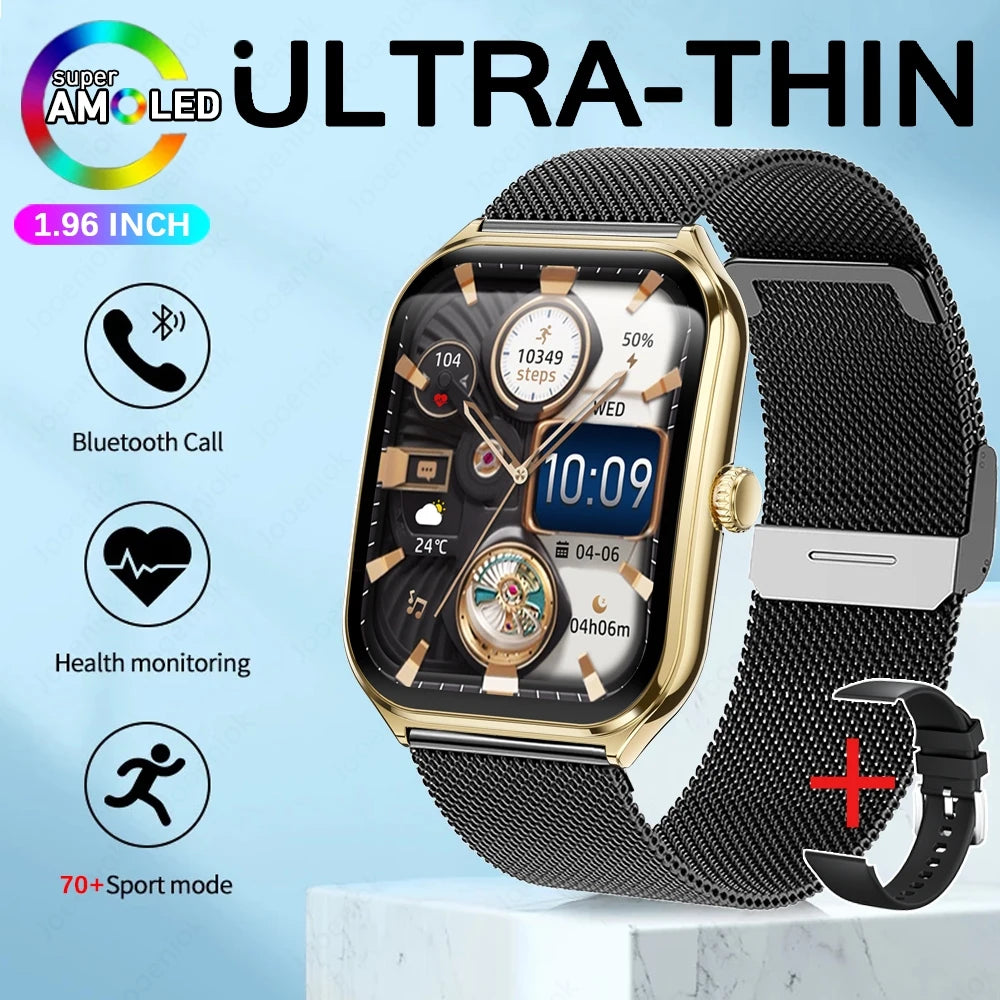 Ultra Thin Smart Watch for Men with AMOLED Screen - Smarsty