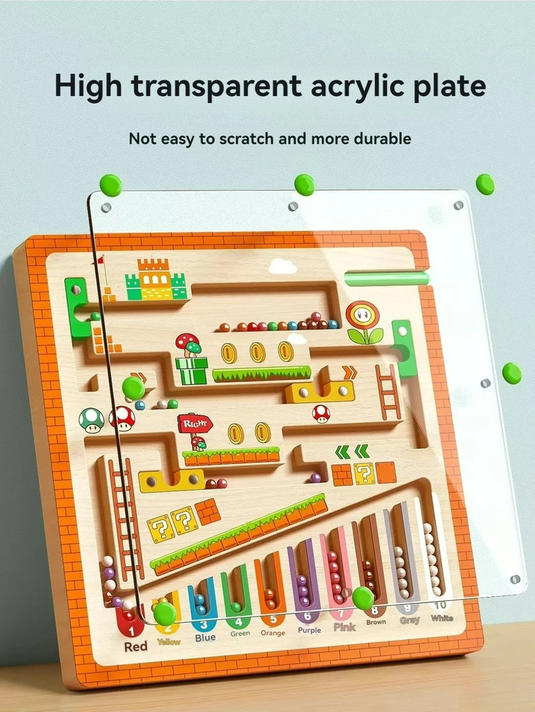 Children's Magnetic Maze Walking Ball Baby Concentration Training, Writing Logic Thinking 3-4 Year Old Early Education Puzzle To - Smarsty