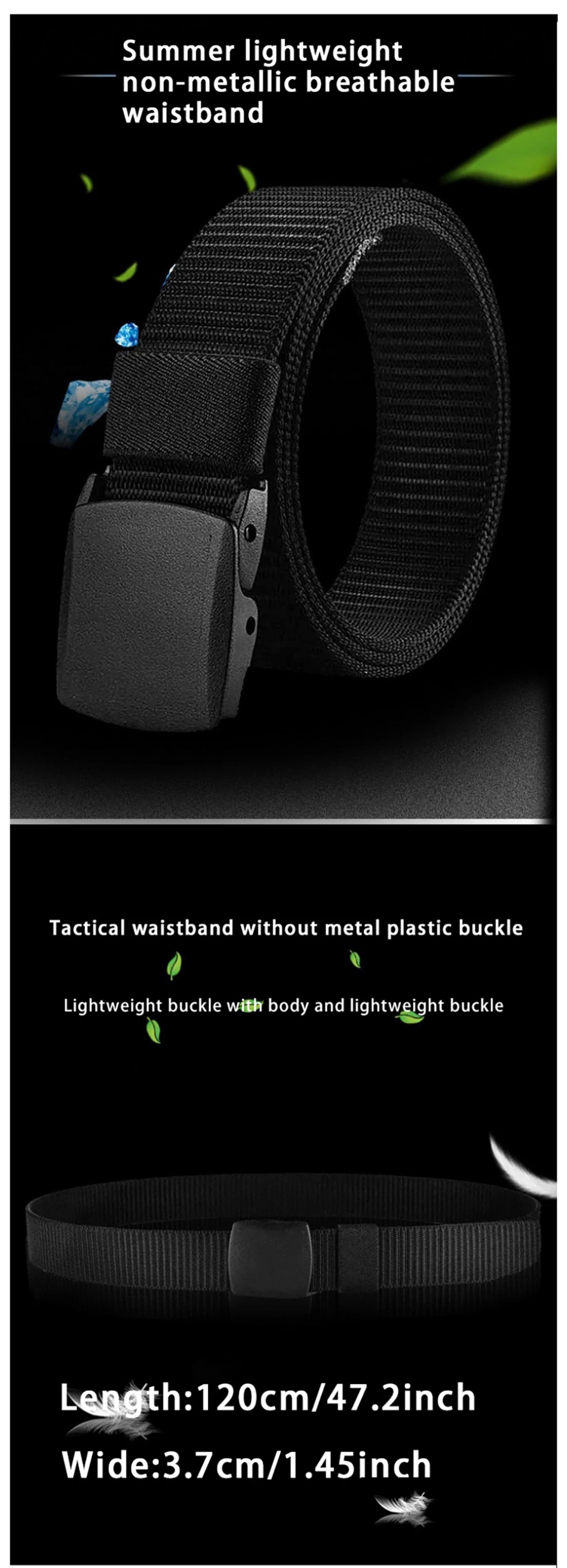 Unisex Canvas Tactical Belt Durable Outdoor Sports Belt - Smarsty