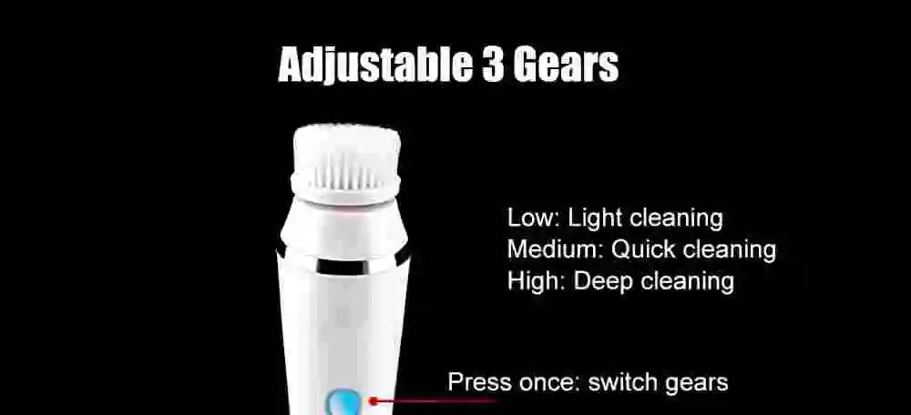 Electric Facial Cleansing Brush with Sonic Technology - Smarsty