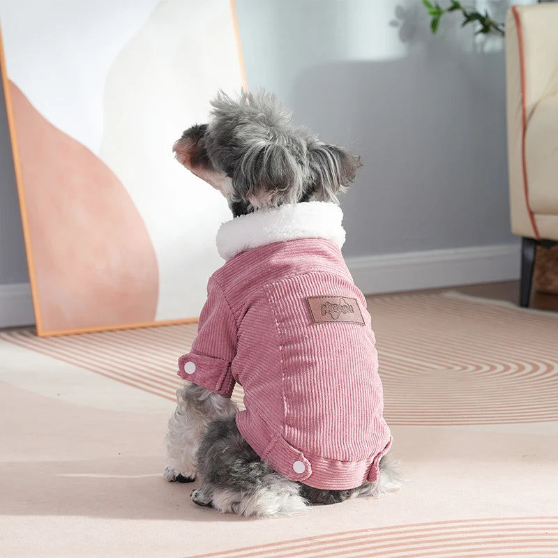 Warm Fleece Dog Jacket for Small Pets - Smarsty