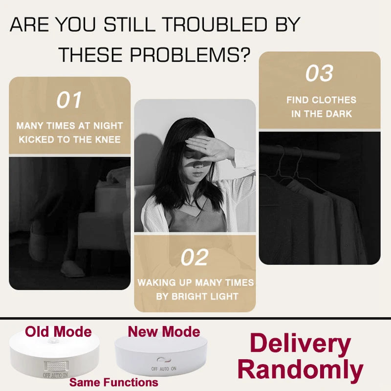 USB Rechargeable Motion Sensor LED Night Light - Smarsty