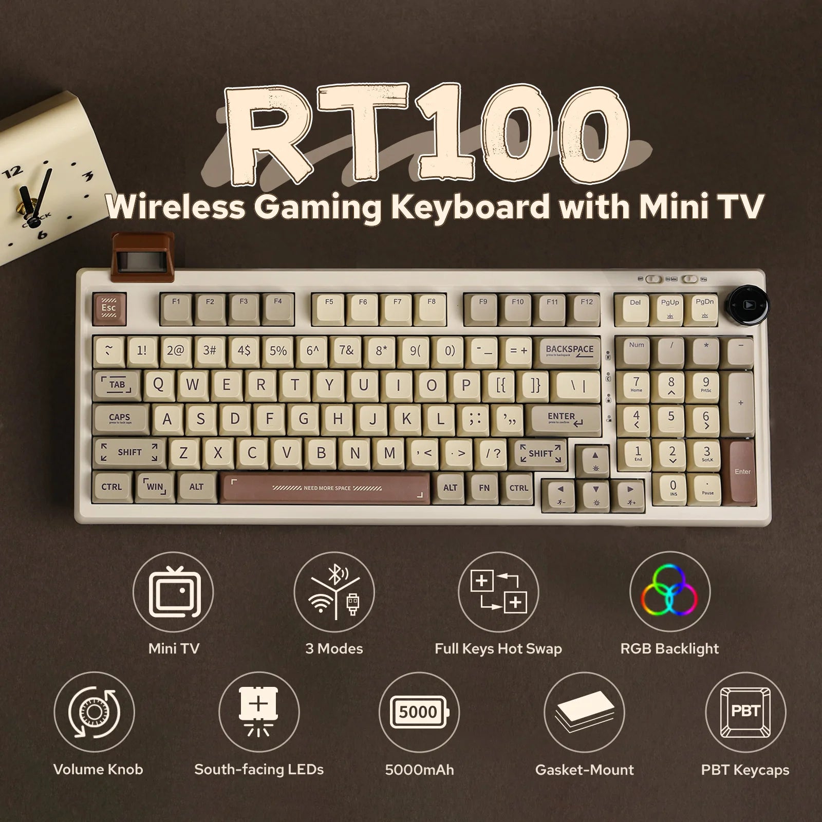 97 Key 95 Percent Mechanical Keyboard With Bluetooth