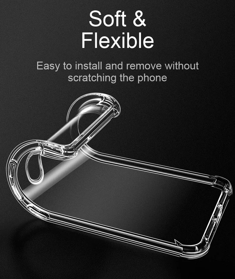 Transparent Silicone Case For Galaxy Phones Soft Shockproof - Smarsty
