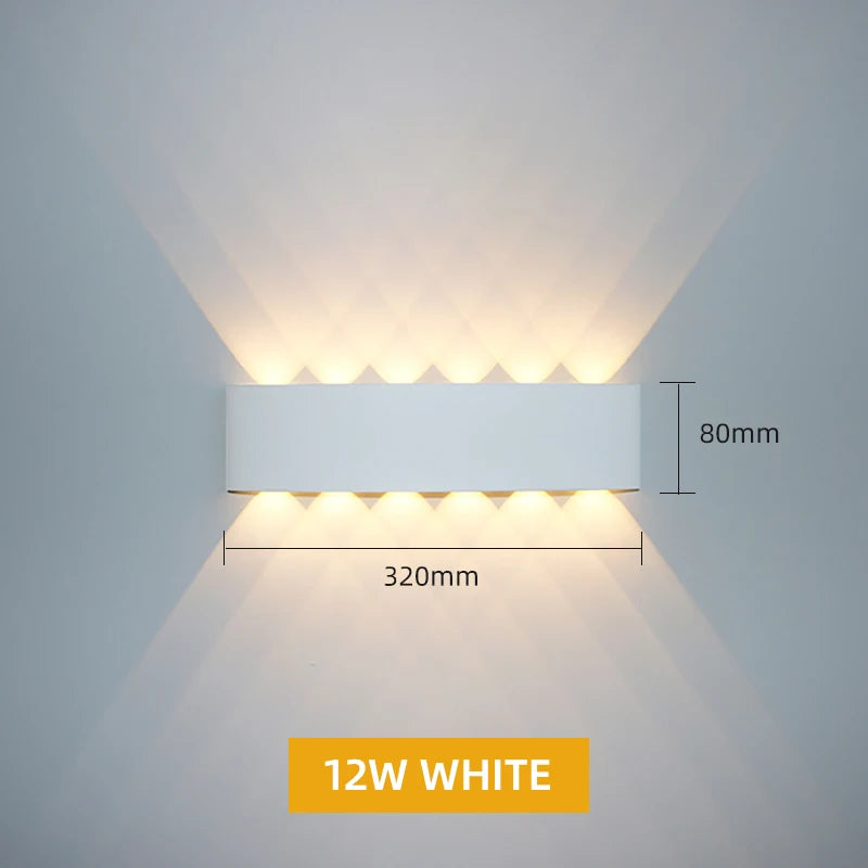 Waterproof Aluminum LED Wall Lamp for Indoor and Outdoor Use - Smarsty