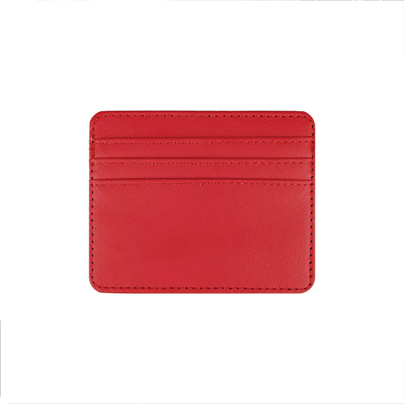 PU Leather ID Card Case - Slim Multi-Slot Holder for Bank/Credit Cards - Smarsty