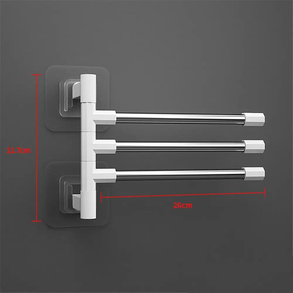 Rotatable Space Saving Aluminum Towel Rack Hanger - Smarsty