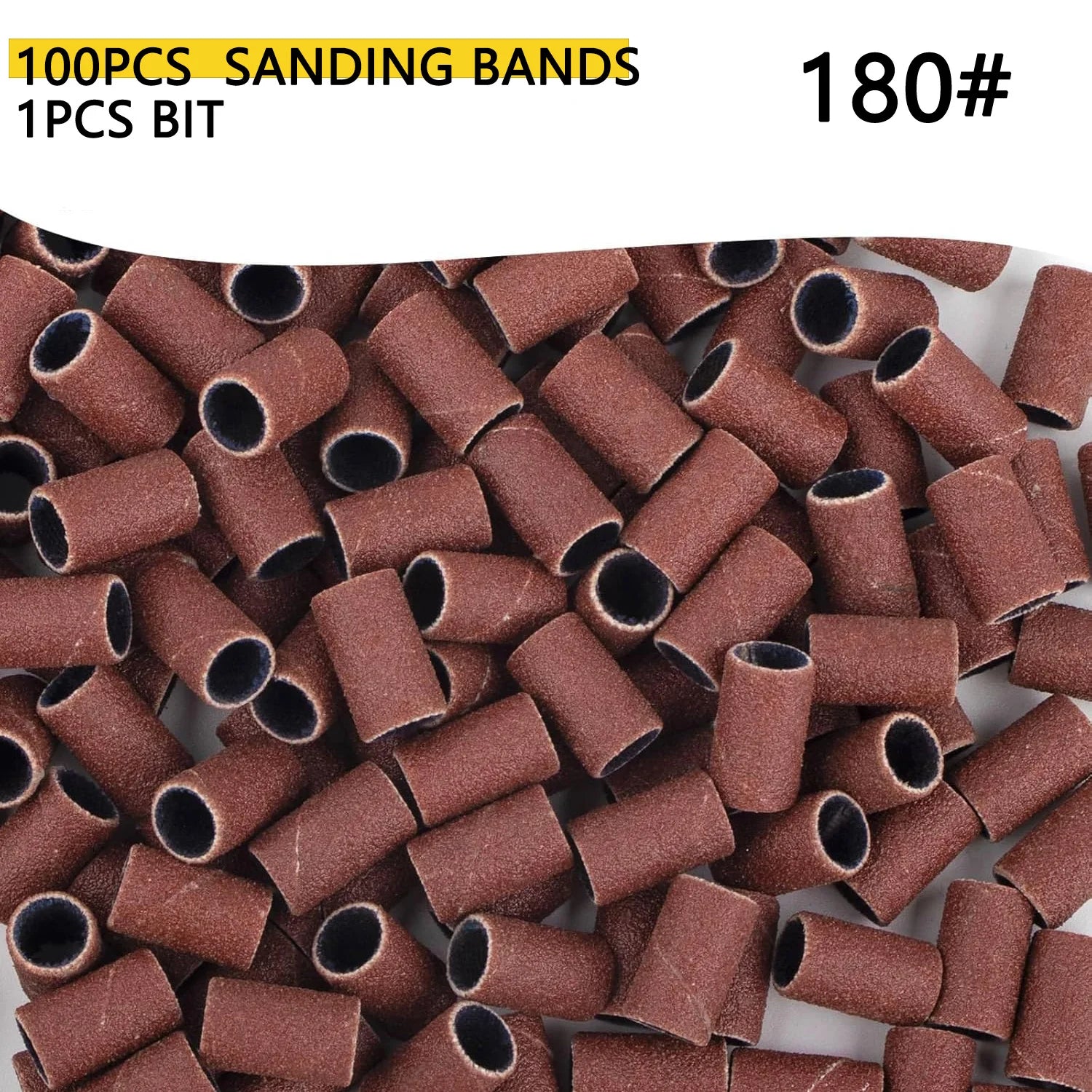 100 Pcs Sanding Bands Set for Nail Drill Care - Smarsty