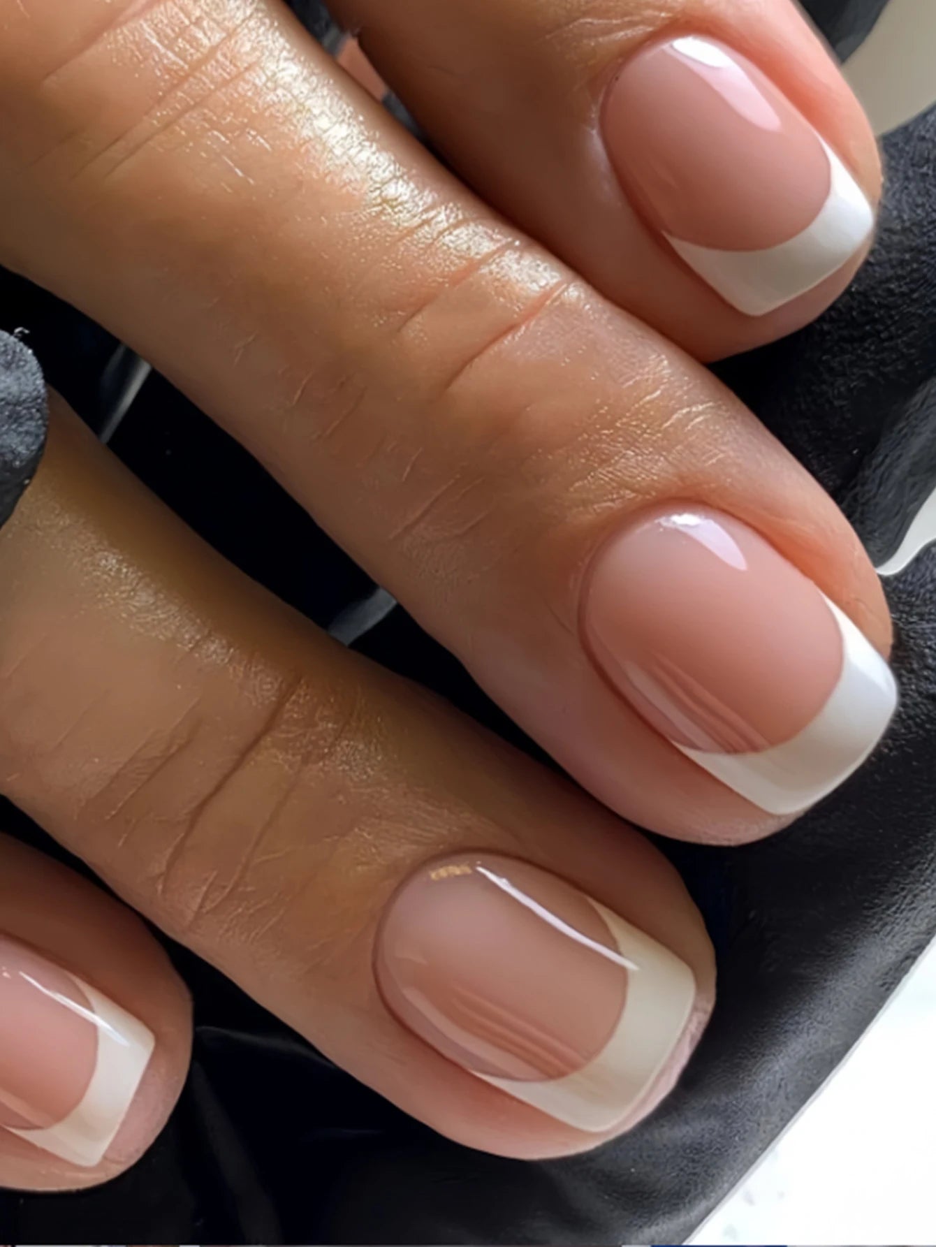 Medium White Square Press On Nails 24PCS for Parties - Smarsty
