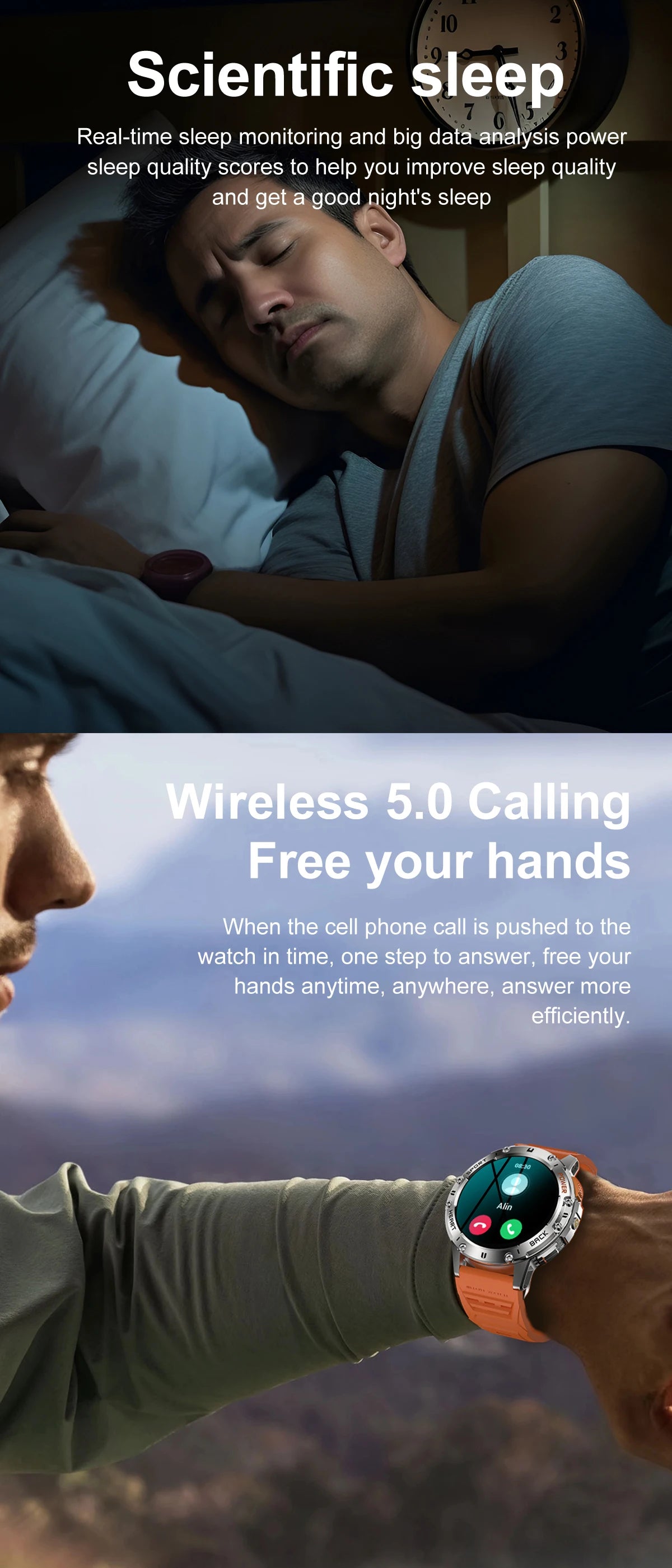 AMOLED Waterproof Smart Watch for Fitness Tracking - Smarsty