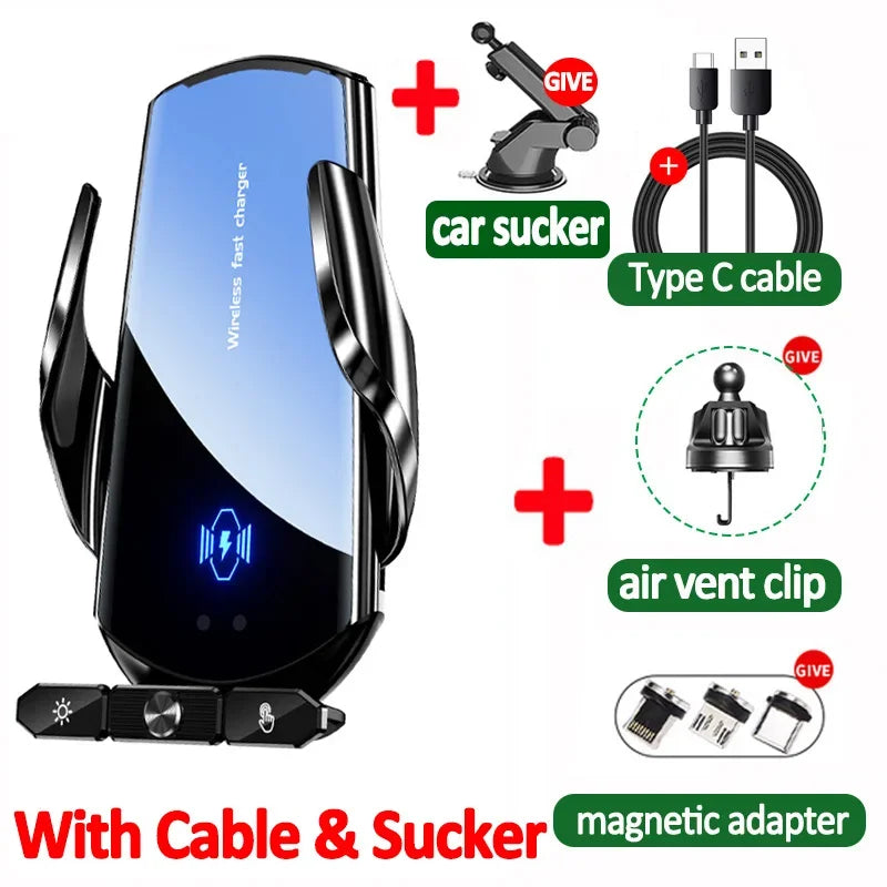 Magnetic Car Mount Wireless Charger Air Vent Holder - Smarsty