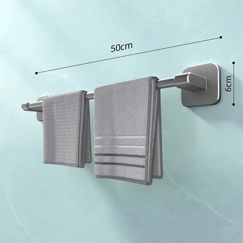 Non Perforated Suction Cup Towel Rack for Bathroom Storage - Smarsty