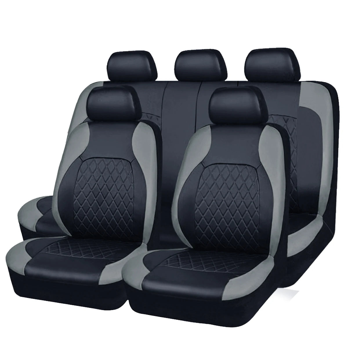 All Season Quilted PU Leather Car Seat Cover Waterproof - Smarsty