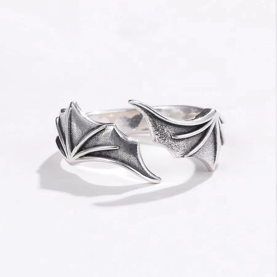 Punk Angel Demon Wing Couples Rings Set - Smarsty