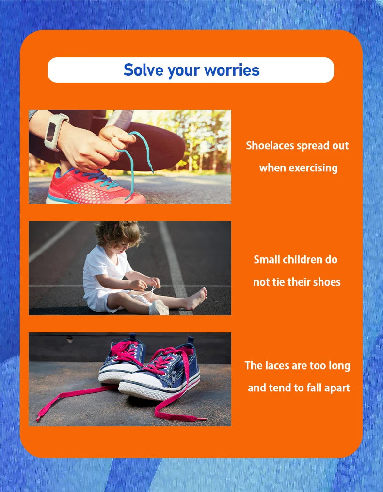 1Pair Elastic Laces Sneakers No Tie Shoe laces Capsule Lock Shoelaces Without ties Kids Adult 0.6cm Flat Shoelace for Shoes - Smarsty