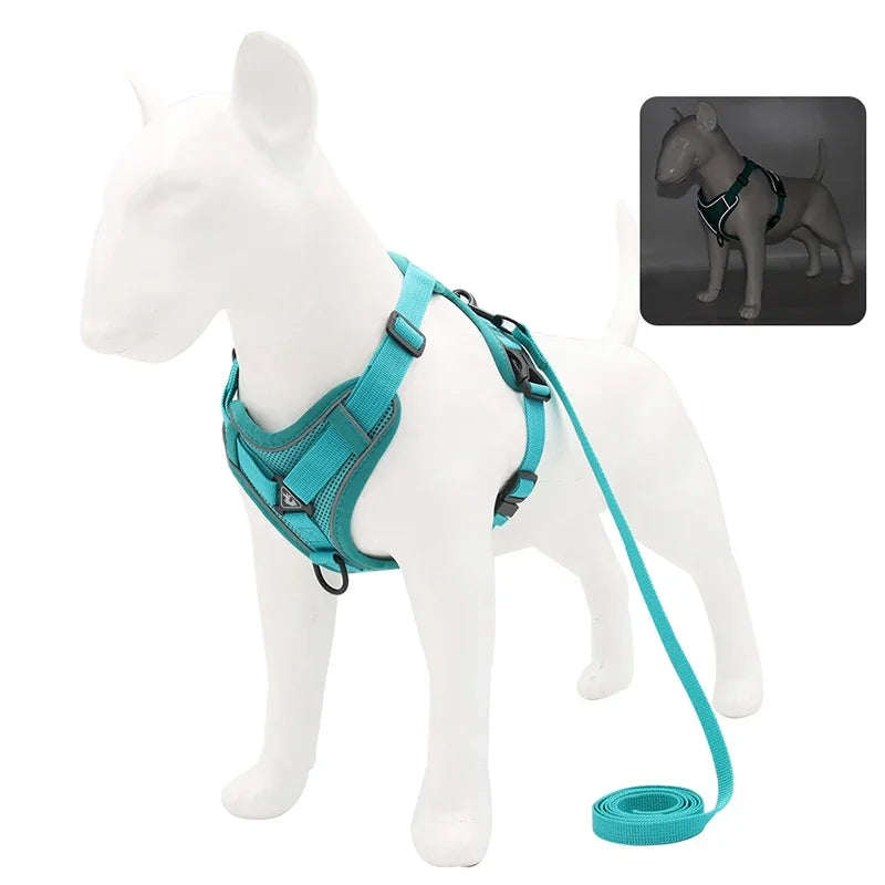No Pull Adjustable Dog Harness and Leash Set - Smarsty