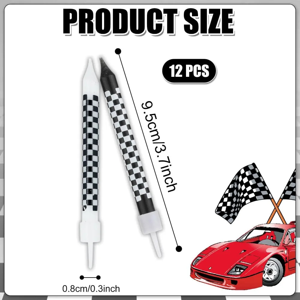 6/12/48pcs/1case Birthday Candles Spiral Cake Candles Long Thin Cake Candles For Wedding Party And Cake Decoration - Smarsty