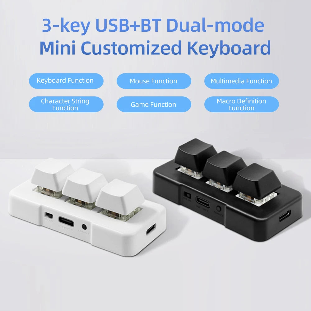 Mini Bluetooth Mechanical Keyboard Dual Mode USB Wireless