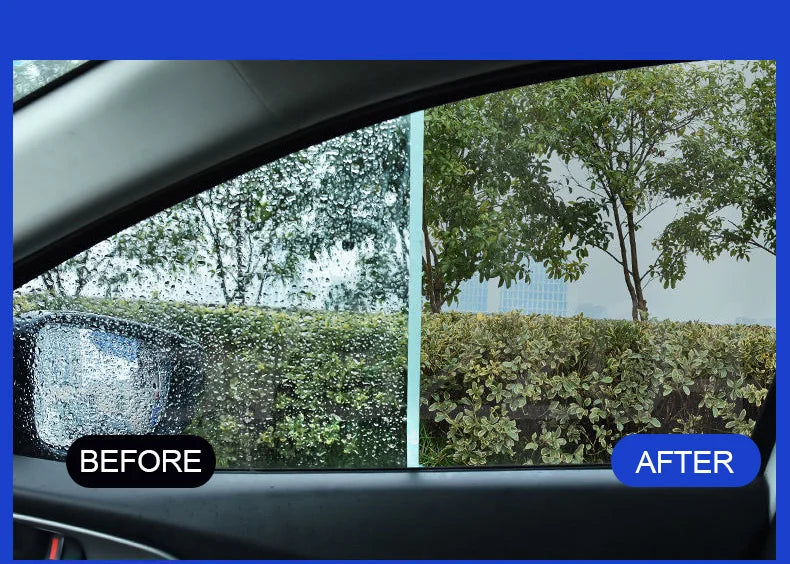Car Glass Anti-rain Water Spray Repellent Nano Coating Hydrophobic Waterproof Agent Oil Film Removing Auto Glass Film Agent