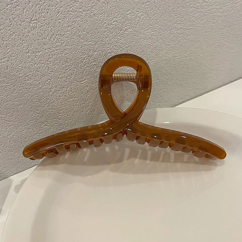 13cm Large Hair Clip For Thick Hair Strong Hold Transparent - Smarsty