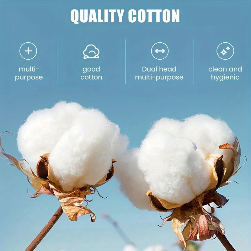 1000 Count Eco-Friendly Cotton Swabs for Makeup and Cleaning - Smarsty