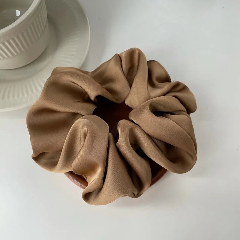 Satin Scrunchies Hair Accessories Gentle Soft Hold Premium - Smarsty