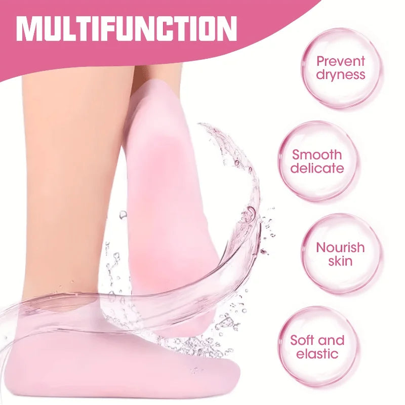 Silicone Foot Care Socks for Softening Cracked Heels - Smarsty