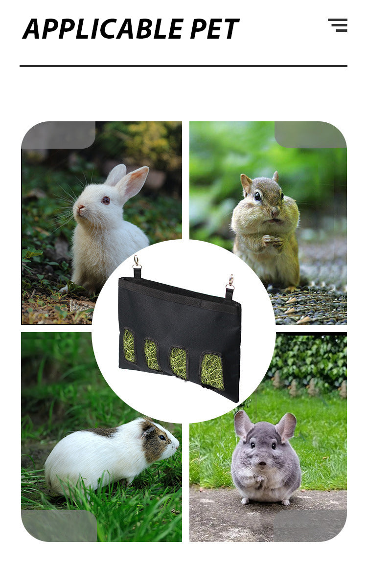 Durable Hanging Rabbit Hay Bag Feeder Container - Smarsty