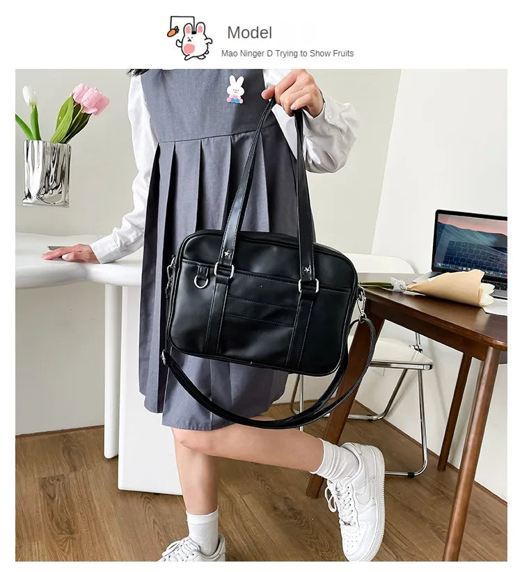 Japanese Style JK Bag Women PU Leather Crossbody Bag - Smarsty