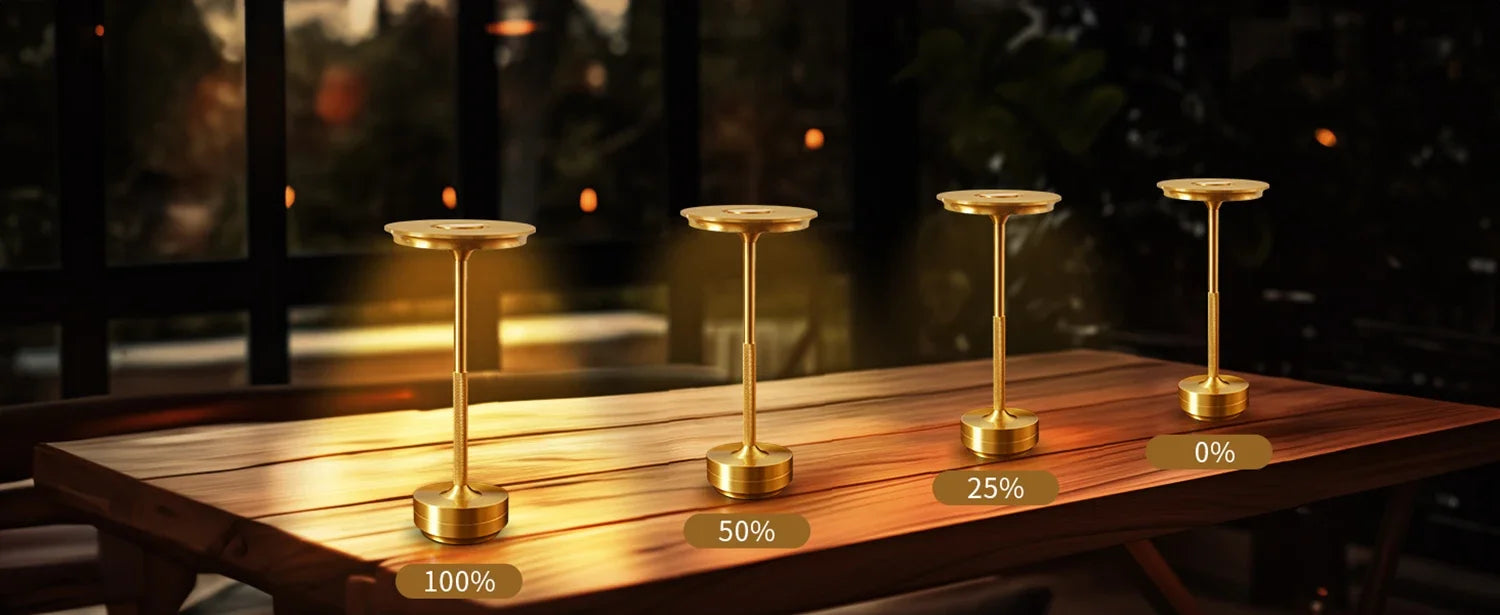 Portable LED Dimmable Aluminum Desk Lamp for Atmosphere - Smarsty