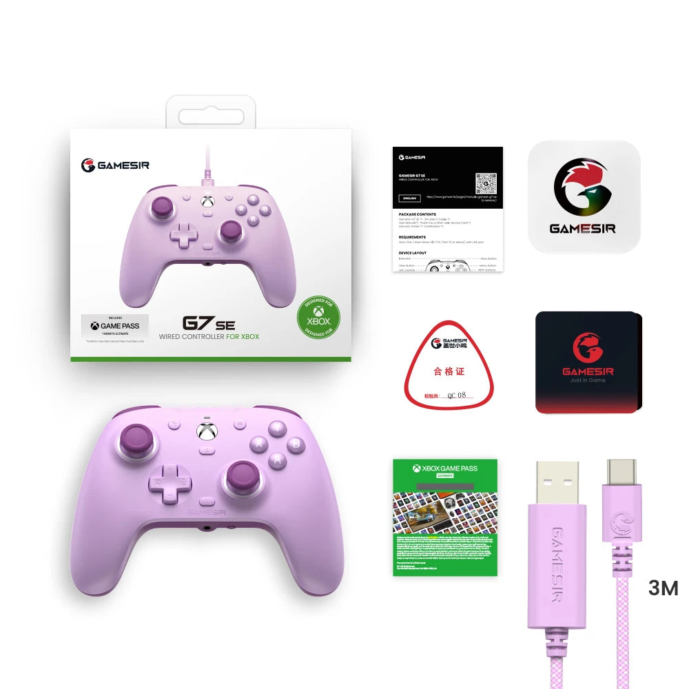 GameSir G7 SE Wired Xbox Gaming Controller with Hall Effect Joystick - Smarsty