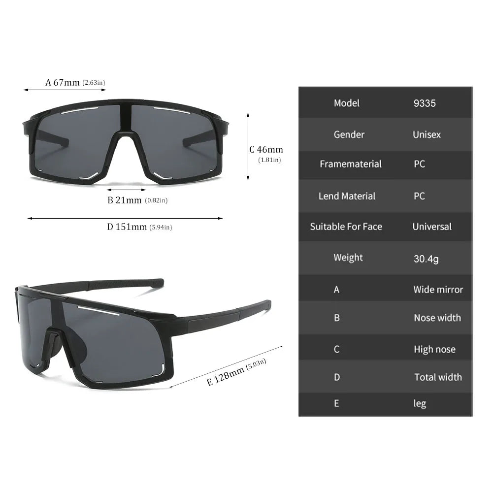 Polarized Cycling Sunglasses UV Protection Windproof Glasses For Men Women Polarized Lens Road Riding Bike Sport Glasses Eyewear