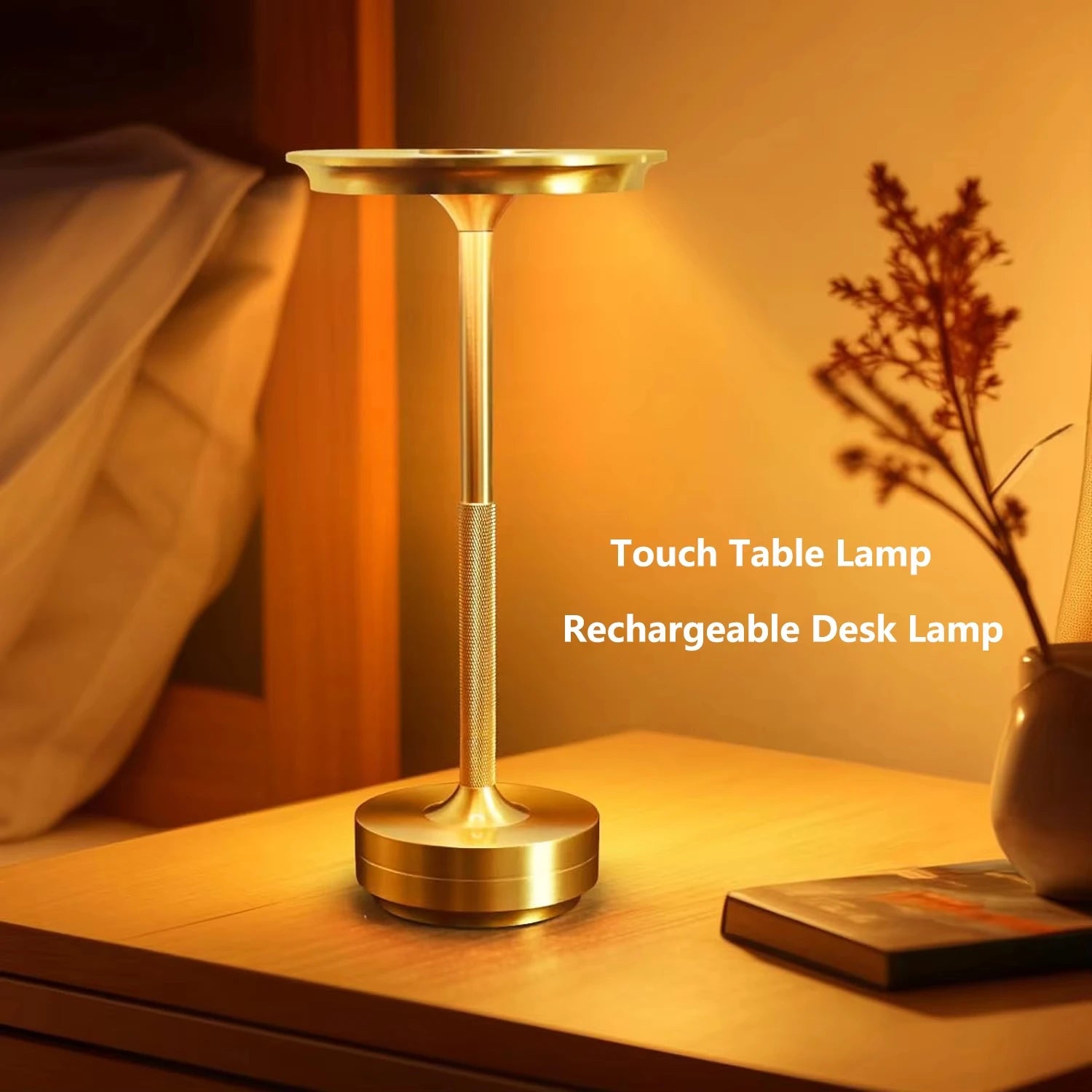 Portable LED Dimmable Aluminum Desk Lamp for Atmosphere - Smarsty