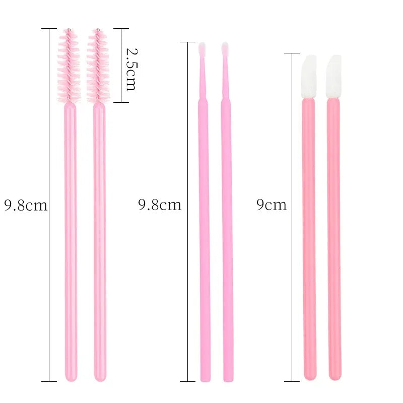 200 Pcs Disposable Makeup Brushes for Eyelash and Lip Application - Smarsty
