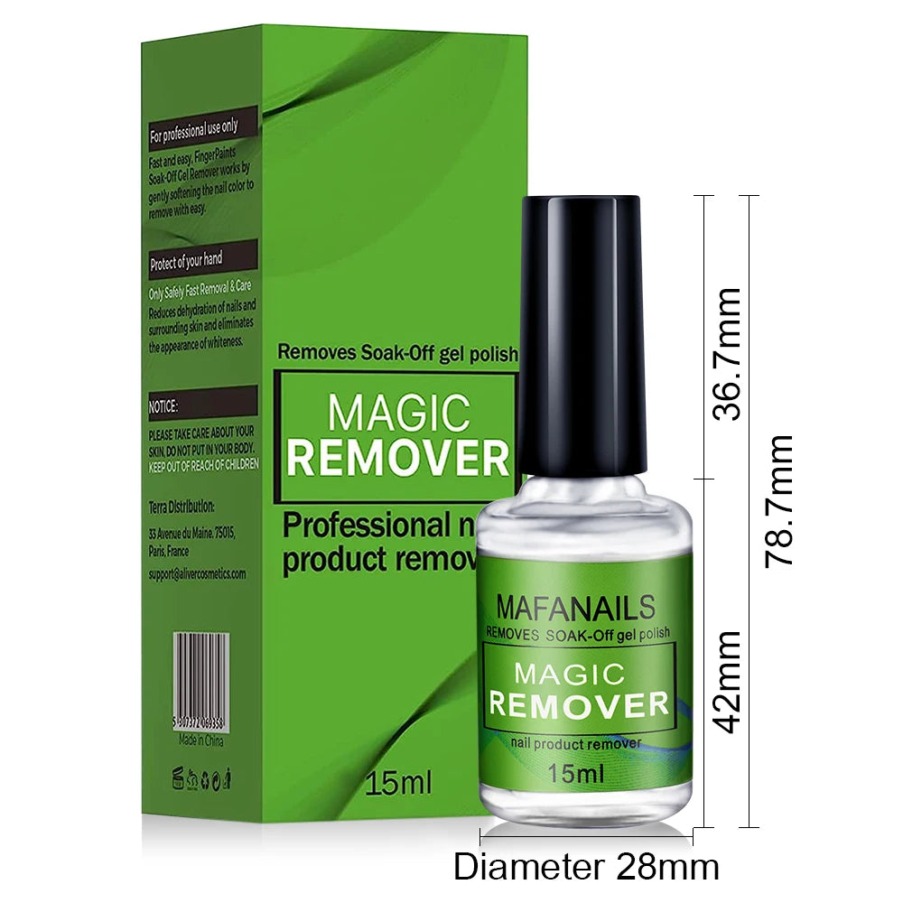 Quick Soak Off Nail Gel Remover 15ml Non-Irritating - Smarsty