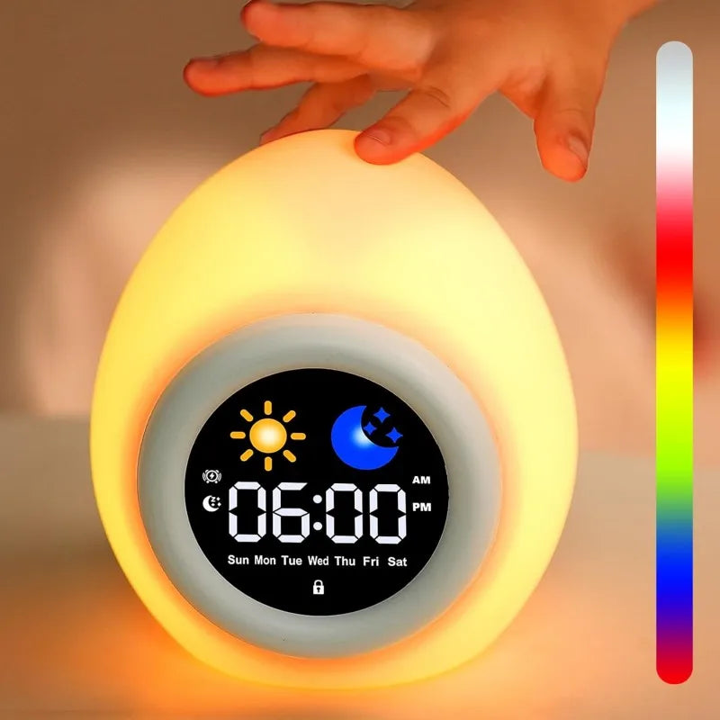 Puppy-Shaped Kids Alarm Clock with Night Light - Smarsty