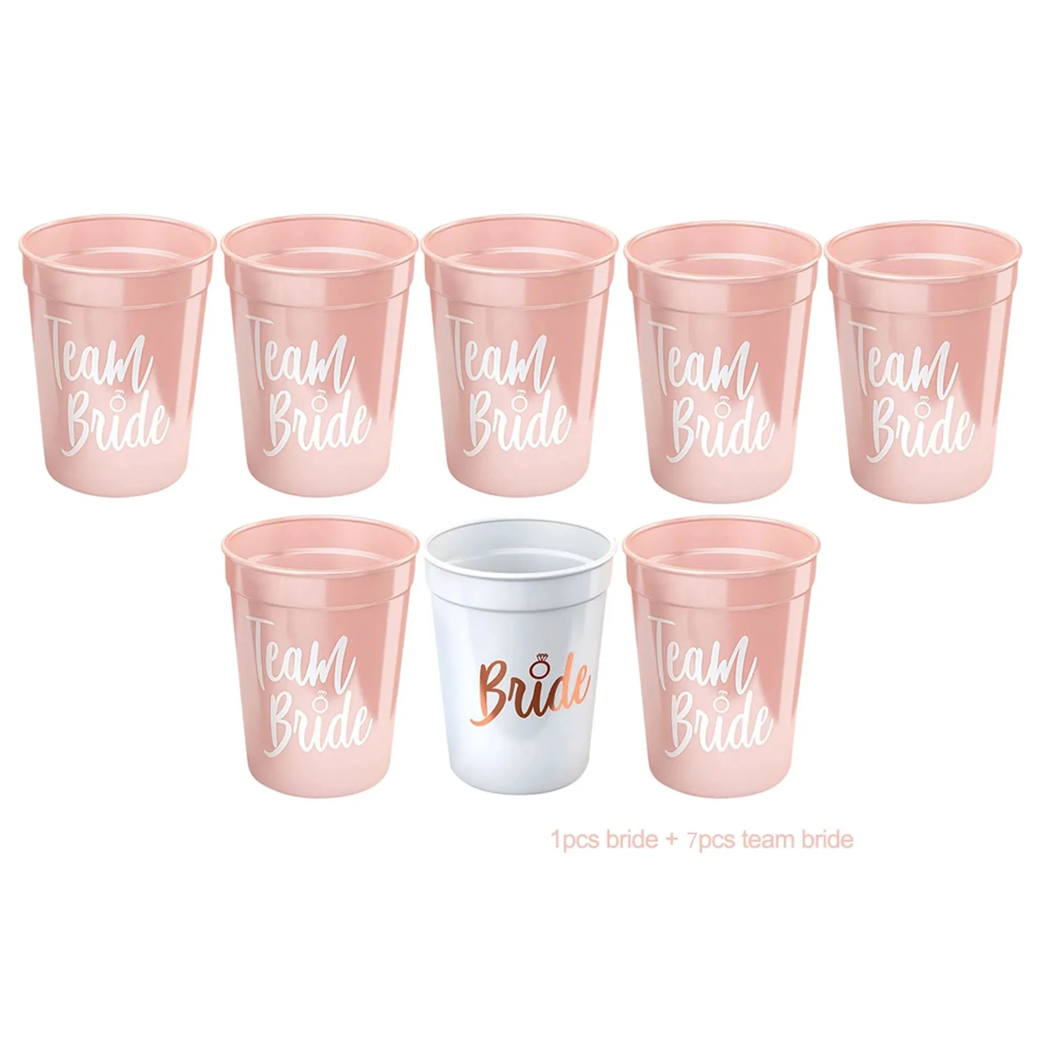 Team Bride Plastic Drinking Cups for Bachelorette Party - Smarsty