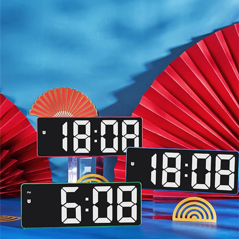 Acrylic Digital Alarm Clock with Voice Control Feature - Smarsty