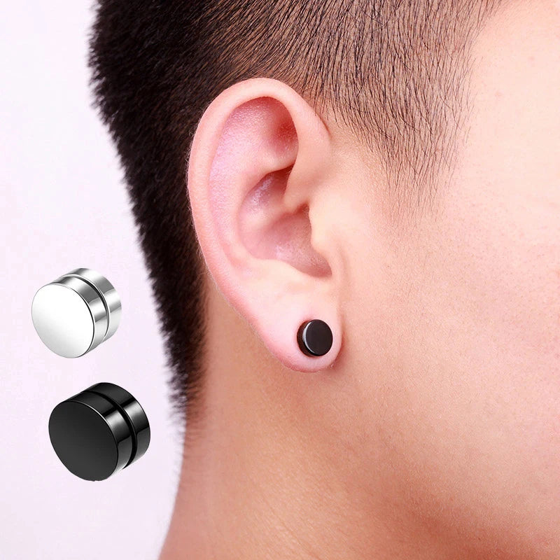 Magnetic Clip Earrings Non Piercing Strong Zircon Studs - Smarsty