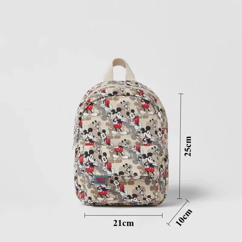 Mickey Mouse Canvas Backpack Large Capacity School Bag - Smarsty
