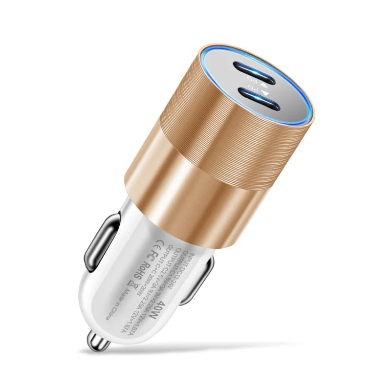 HeavyDuty USB Type C Car Charger PD Fast SixtyFiveW Output - Smarsty