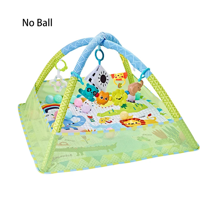 Baby Play Gym Mat With Rack For Tummy Time Crawling - Smarsty