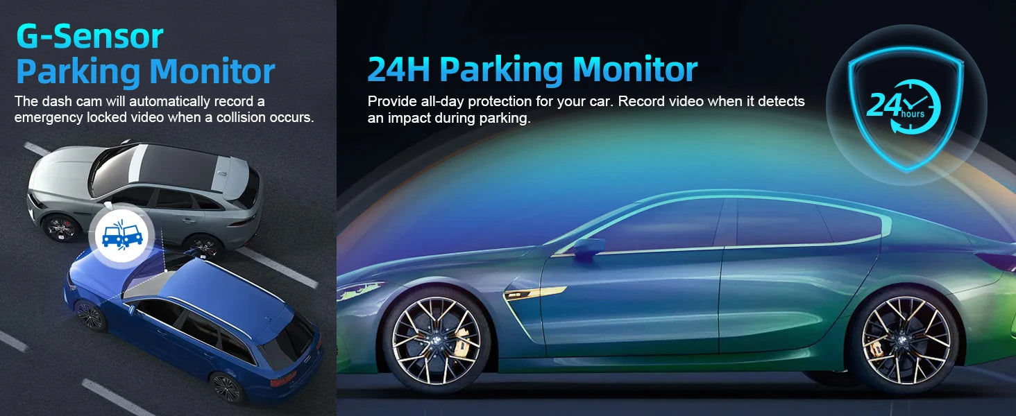 4K Dash Cam Ultra HD Car Front Night Vision Parking - Smarsty