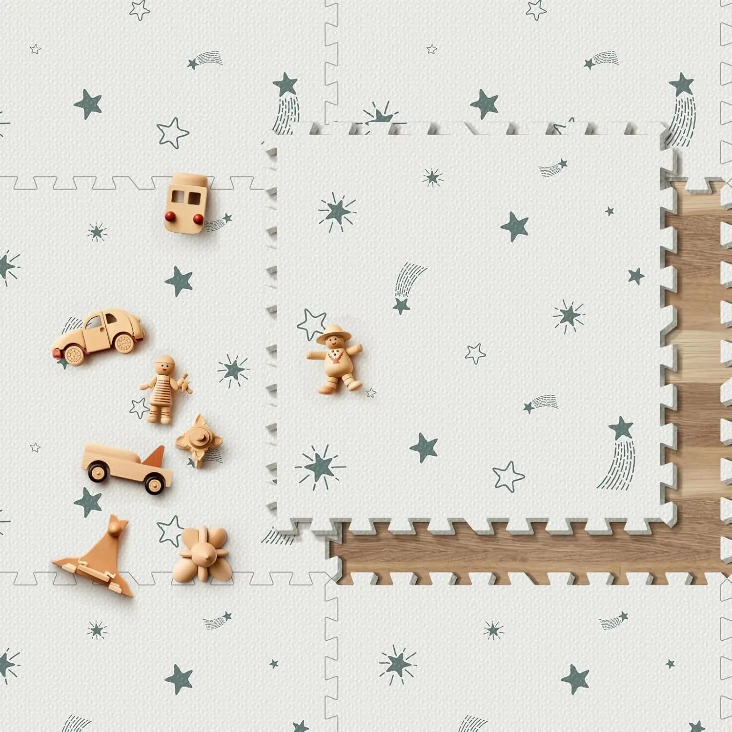 Baby Foam Play Mat, 72x48 Crawling Mat, Floor Mats for Kids for Baby with Interlocking Floor Tiles, Toddler Play Mats for Indoor