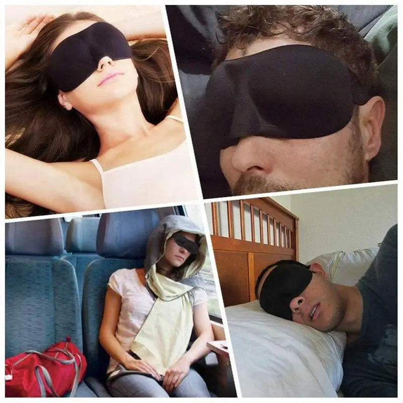 3D Contoured Sleep Eye Mask for Total Light Blockout - Smarsty