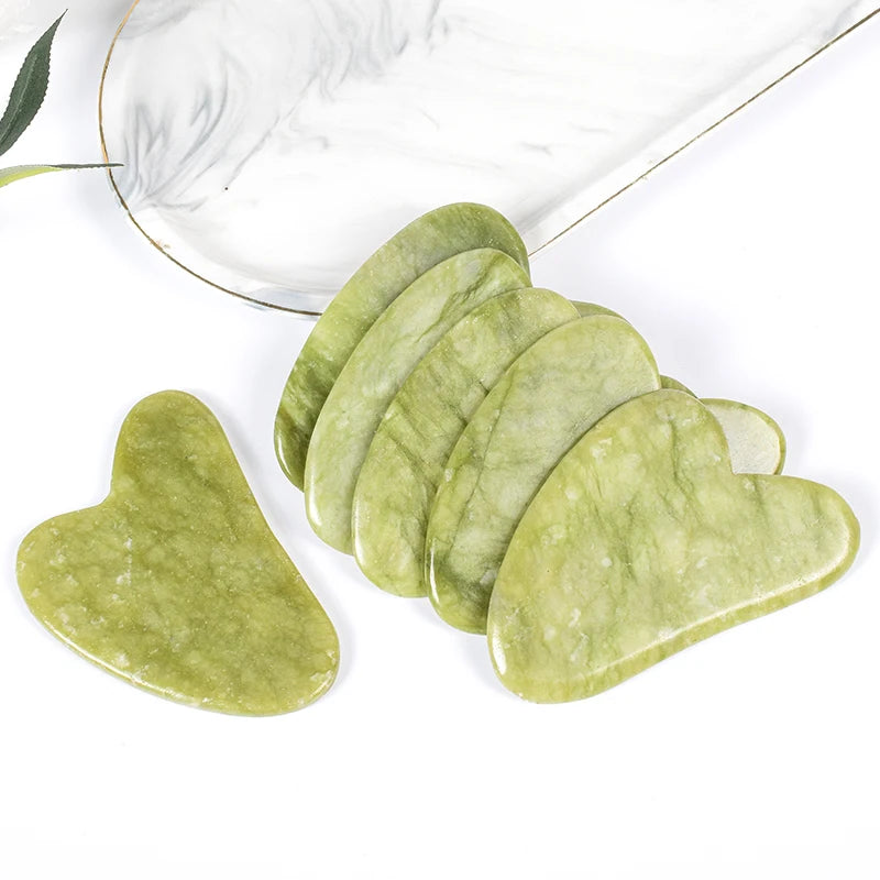 Natural Jade Gua Sha Scraper for Glowing Skin - Smarsty