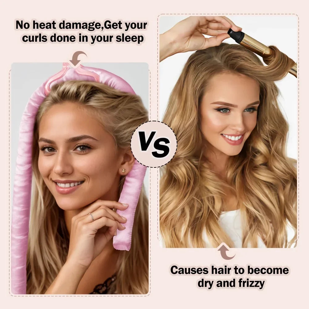Heatless Curling Rod Night Cap for Effortless Curls - Smarsty